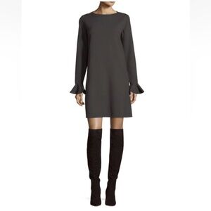 Banana Republic Ruffle Sleeve Black Dress Size 6 P